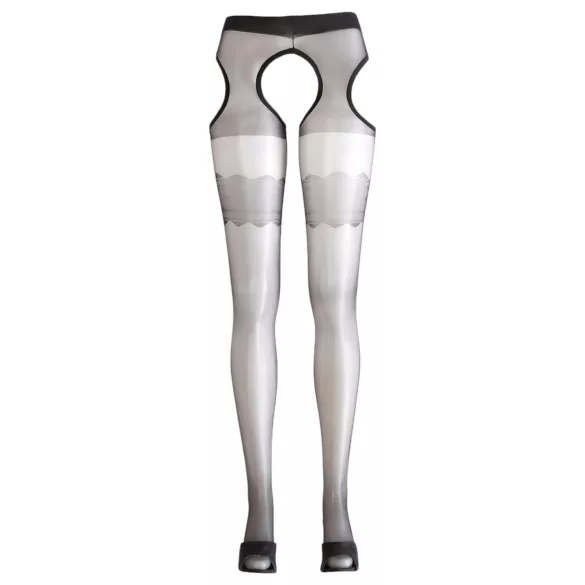 Cottelli - Sex panty met golvend patroon - zwart - L