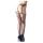 Cottelli - Zwarte netpanty's met rode veters - L/XL