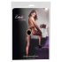 Cottelli - Zwarte netpanty's met rode veters - L/XL