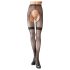 Cottelli - Verleidelijke kanten netpanty (zwart) - M/L
