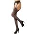 Cottelli - net panty met patroon - zwart