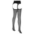 Cottelli - Sexystocking met kanten taille (zwart)