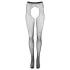 Cottelli Legwear - open jarretkous - glanzend - zwart (S-L)