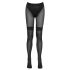 Cottelli - Opengewerkte Kousen met Nette Details (Zwart) - 3