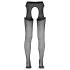 Cottelli - open kruis panty (zwart)