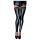 Noir - glanzende kanten hold-ups (zwart)
