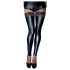 Noir - glanzende kanten hold-ups (zwart)