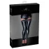 Noir - hold-up kousen - kanten rand - glanzend - zwart - L