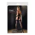 Cottelli - beenmode - nylon kousen met naad en hoge hak detail - zwart - 5
