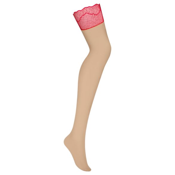 Obsessive Cupide Desir - kanten hold-ups - rood