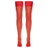 Cottelli - hold up kousen - zijdezacht - rood - L