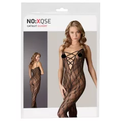 NO:XQSE - Catsuit - Kant - Zwart
