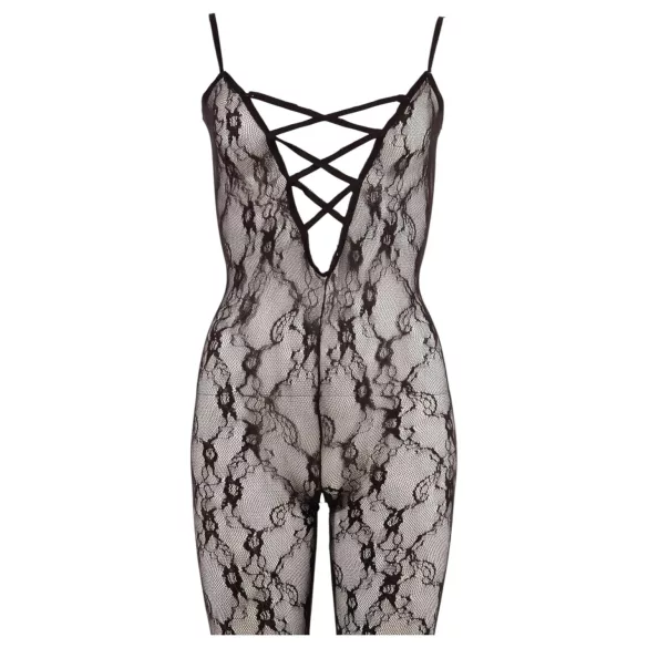 NO:XQSE - Catsuit - Kant - Zwart