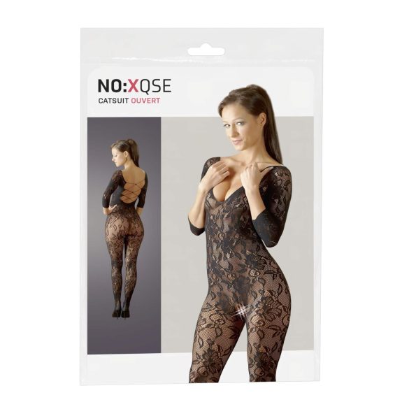 NO:XQSE - Bloemen jumpsuit - zwart (S-L)