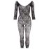 NO:XQSE - Bloemen jumpsuit - zwart (S-L)