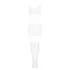 Obsessive G330 - transparante, patroon jumpsuit (wit)