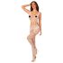 Obsessive G330 - transparante, patroon jumpsuit (wit) - XL/2XL