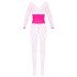 Cottelli - Net Catsuit (roze) - S-L