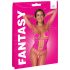 Cottelli - Net Catsuit (roze) - S-L