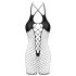 Cottelli - Open body met netstof (zwart) - S-L