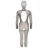 Cottelli Fantasy - masker met open zwart net catsuit (S-L)