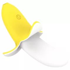 Lonely - oplaadbare waterdichte vibrator - banaan - geel/wit