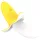 Lonely - oplaadbare waterdichte vibrator - banaan - geel/wit