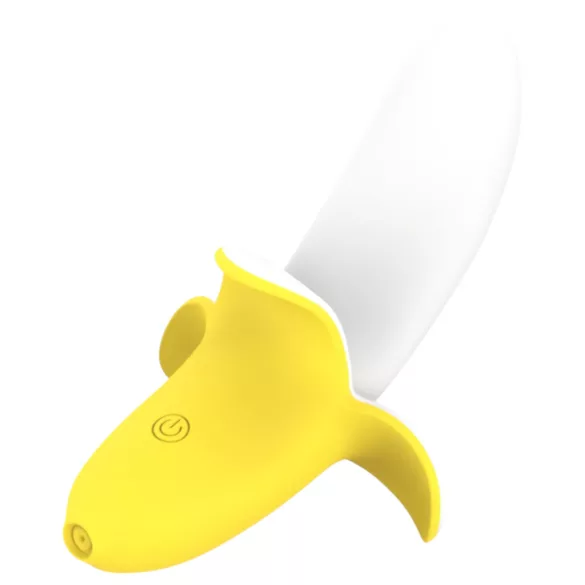Lonely - oplaadbare waterdichte vibrator - banaan - geel/wit