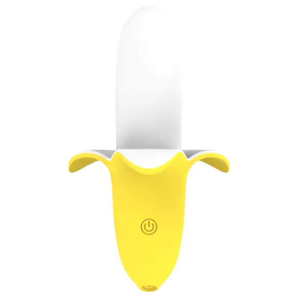 Lonely - oplaadbare waterdichte vibrator - banaan - geel/wit