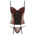 Cottelli - Rozen korset en string (rood) - 80C/L