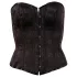 Cottelli - bustier met borduursel - zwart