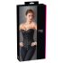 Cottelli - geborduurd party corset (zwart) - L