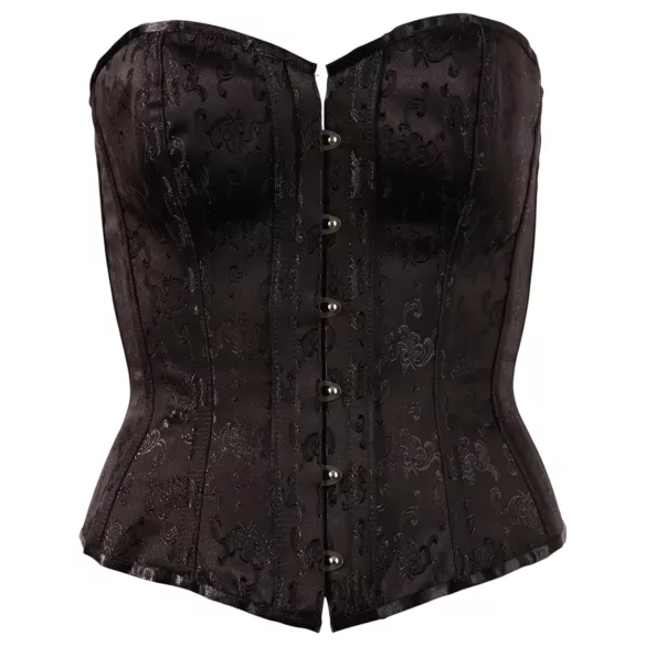 Cottelli - bustier met borduursel - zwart - L