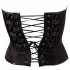 Cottelli - bustier met borduursel - zwart - 2XL