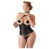 Cottelli Plus Size - satijnen tailleslip (zwart)