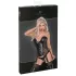 Noir - jarreteltop - luipaardprint - zwart - L