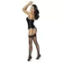 Cottelli Party - satijnen bustier met jarretels - zwart