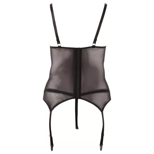 Cottelli - Dames top - Kant met lint - Zwart