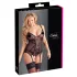 Cottelli - Dames top - Kant met lint - Zwart - XXXL