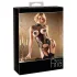 Abierta Fina - open set lingerie - kanten details - zwart - L