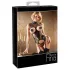 Abierta Fina - open set lingerie - kanten details - zwart - XL