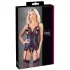 Cottelli - open bh en string met kant - zwart - M