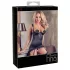 Abierta Fina - glinsterende kettingtop en string (zwart) - 85B/L