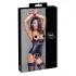 Cottelli Bondage - Lakleren beha top met halsband - Zwart - M