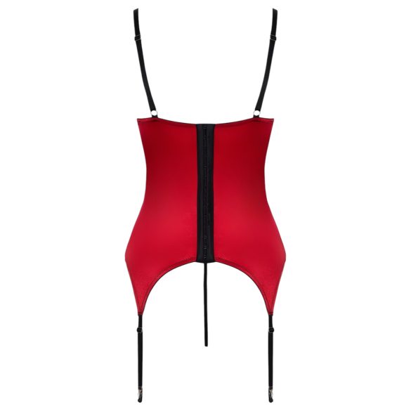 Cottelli - kanten bustier set (rood) - M