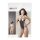 NO:XQSE - Open, glinsterende body met strass - zwart (S-L)