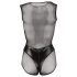 Cottelli - Glanzende net-body (zwart)