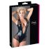Cottelli - Glanzende net-body (zwart) - L