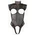 Abierta Fina - body - open stijl - zwart - M