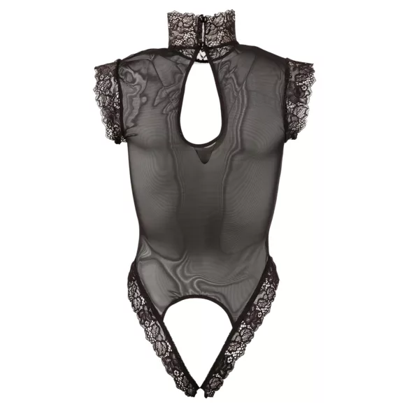 Abierta Fina - body - open stijl - zwart - M